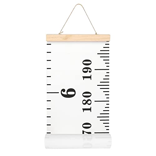 MIBOTE Baby Growth Chart Handing Ruler Wall Decor for Kids, Canvas Removable Growth Height Chart 79" x 7.9" - PUF HOUSE