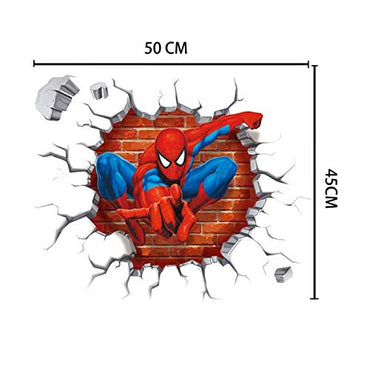 Spiderman Wall Stickers DIY Removable Spiderman Children Themed Art Boy Room Wall Sticker Bedroom Nursery Playroom Decoration Wall Stickers - PUF HOUSE