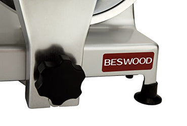 BESWOOD 10" Premium Chromium-plated Steel Blade Electric Deli Meat Cheese Food Slicer Commercial and for Home use 240W BESWOOD250 - PUF HOUSE