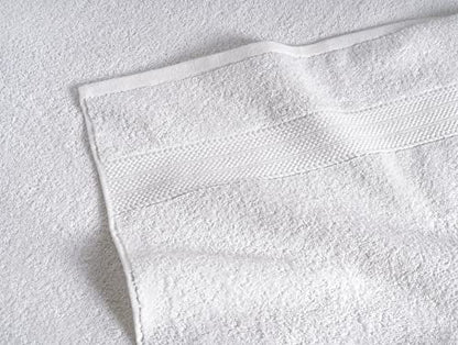 LANE LINEN White Bath Towels for Bathroom Set-24 PC Bathroom Oversize 2 Sheets Large 4 Towel 6 Hand 8 Washcloths Fingertip Towels-White Towels Sets - PUF HOUSE