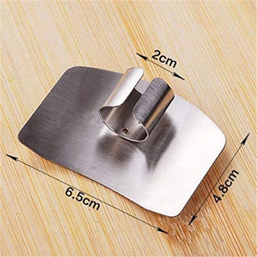 2pcs Kitchen Accessories Stainless Steel Hand Finger Protector Knife Cut Slice Safe Guard Kitchen Tool Durable Safe Kitchen Essential - PUF HOUSE